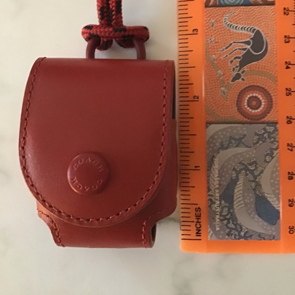 Air pods (NOT Pro) leather case new with strap